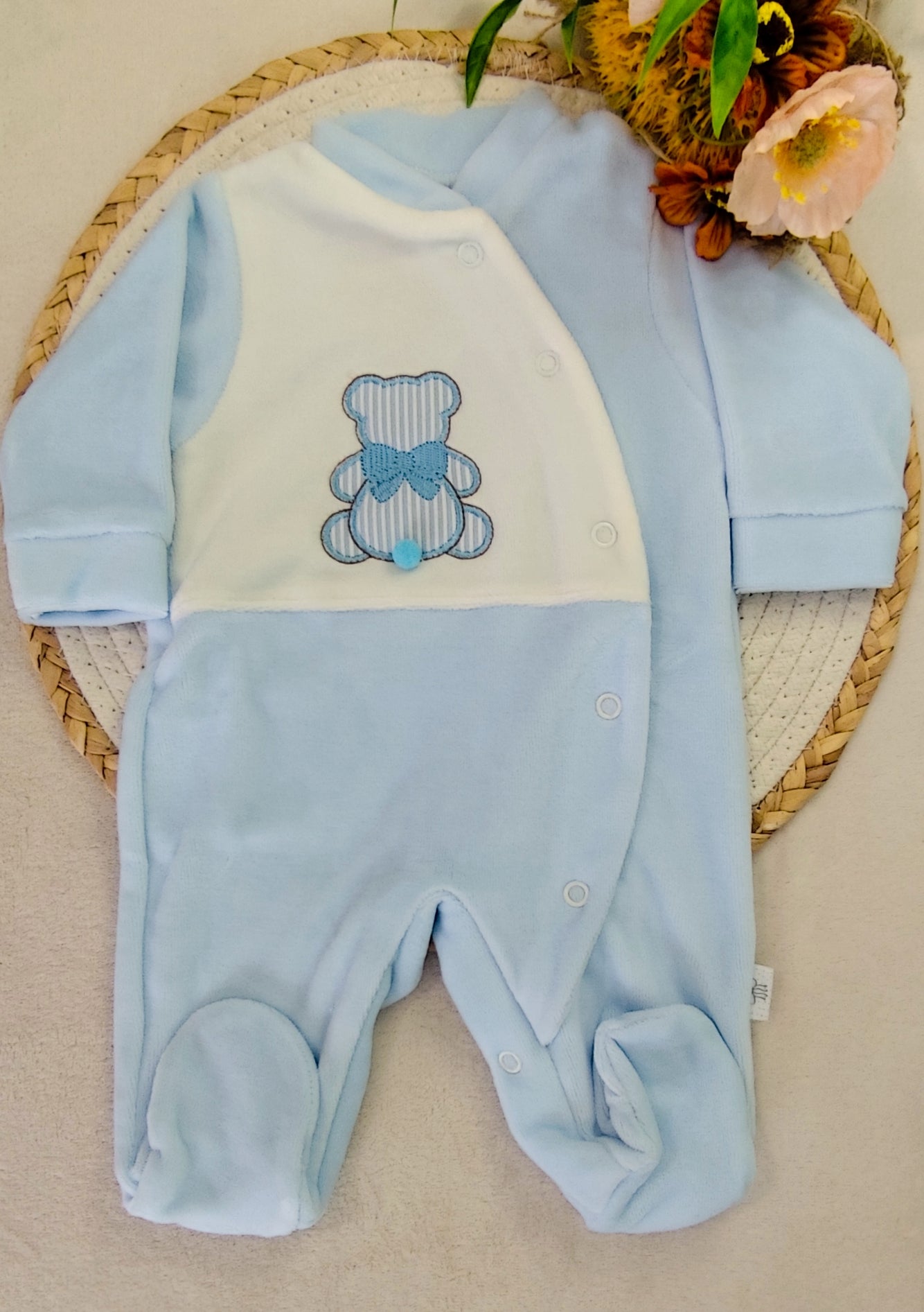 Babygrow veludo urso