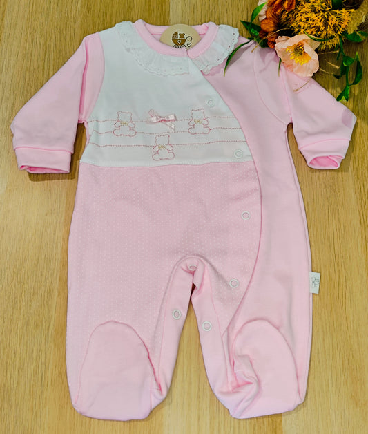 Babygrow Ursinho rosa
