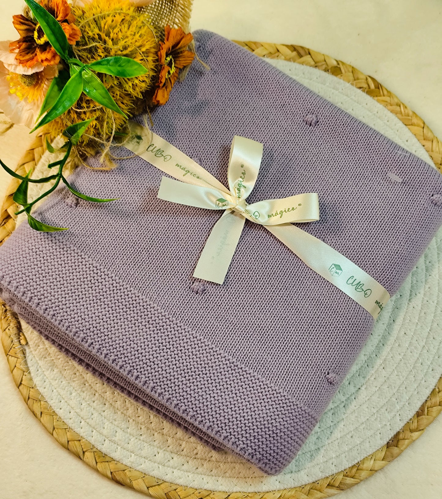 Enxoval saída de maternidade lavanda