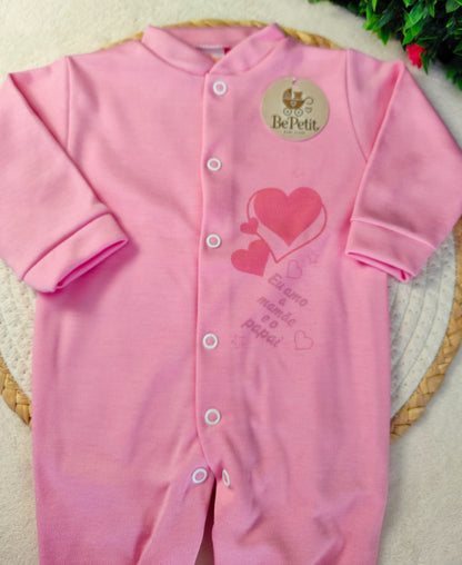 Babygrow algodão mamãe e papai