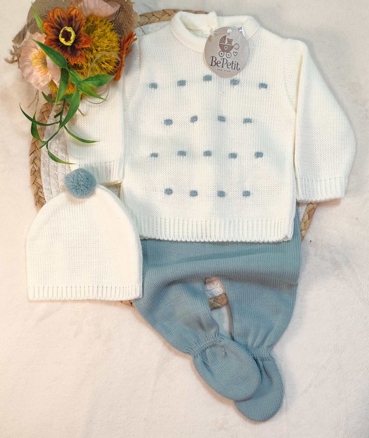 Conjunto malha pompom