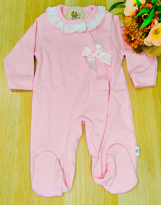 Babygrow laço rosa