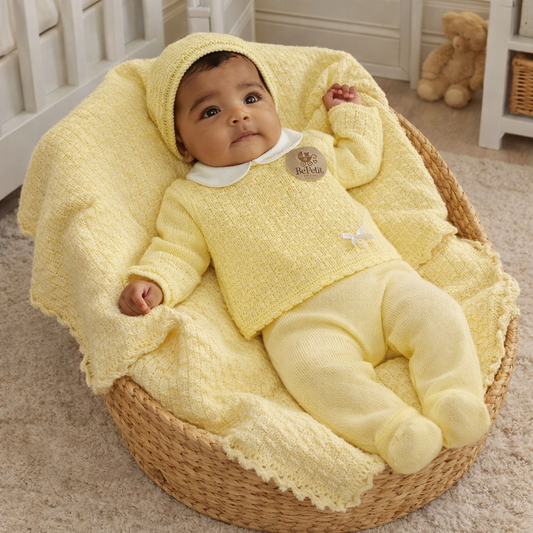 Conjunto malha suave primavera/verão