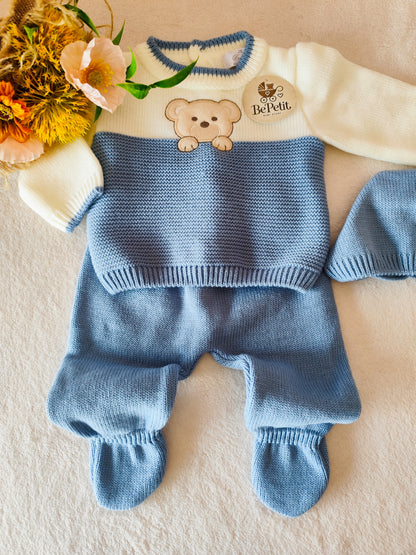Conjunto 3 peças azul