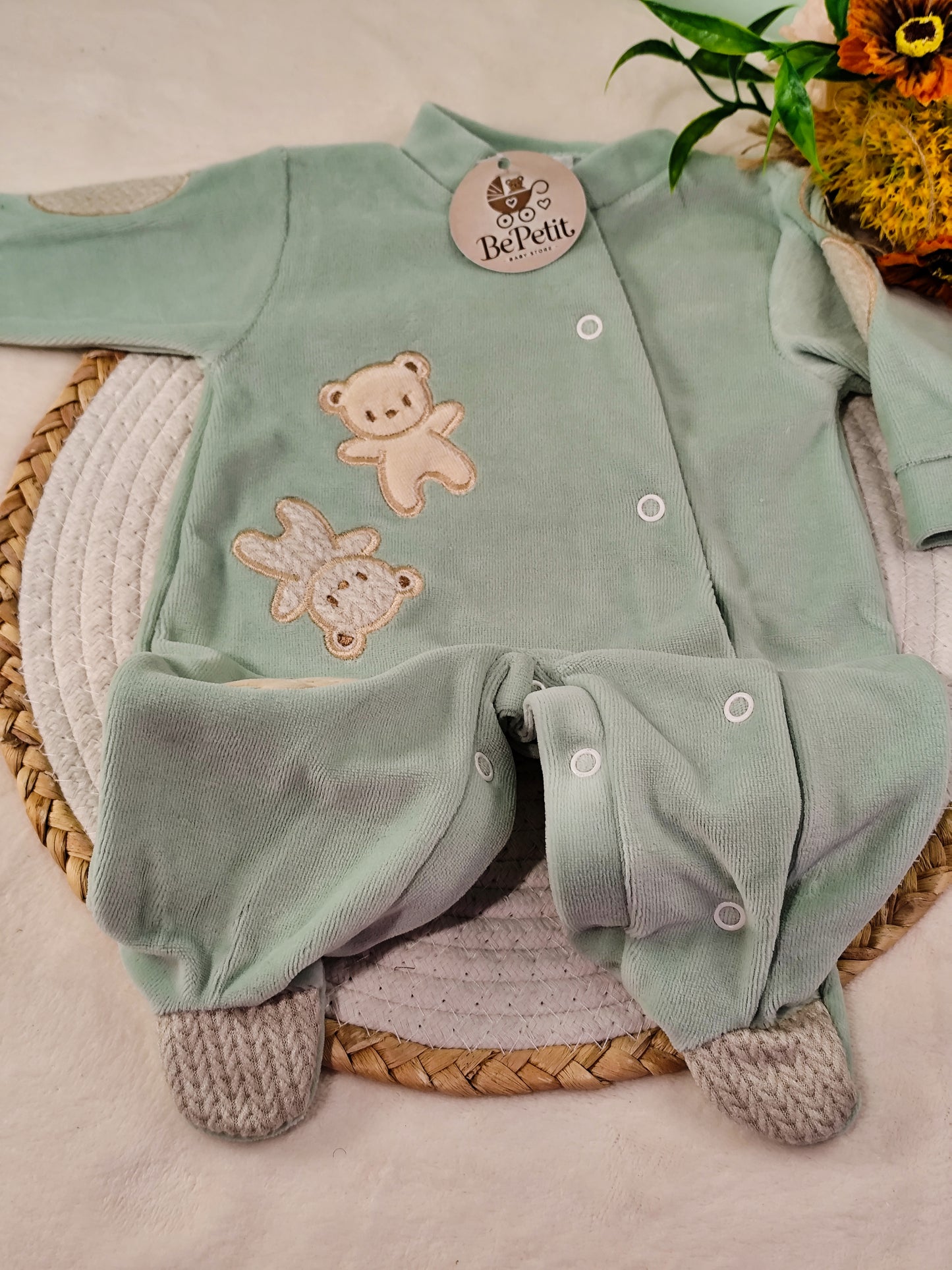 Babygrow veludo ursinhos