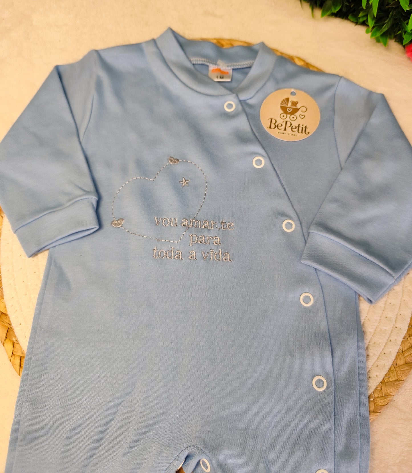 Babygrow algodão Amo-te