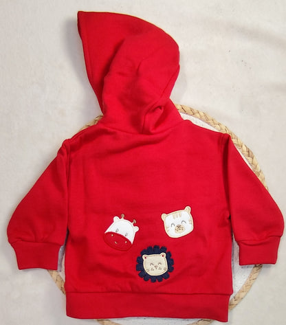 Conjunto vermelho de três peças