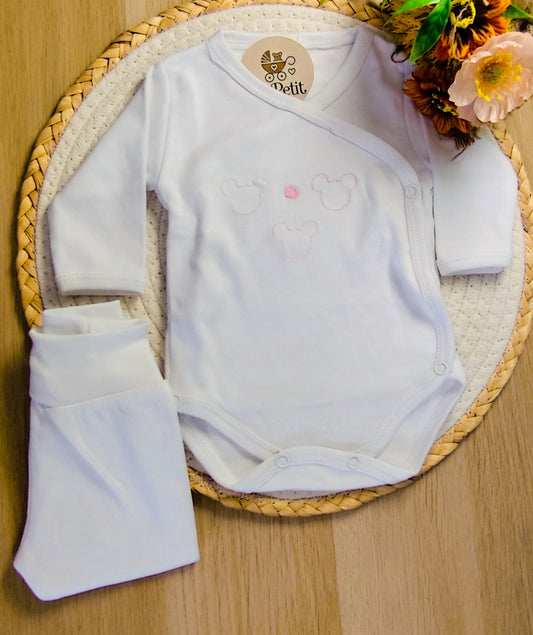 Conjunto interiores bordado