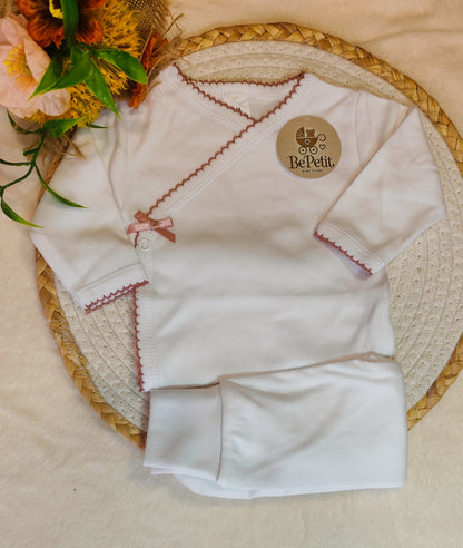 Enxoval saída de maternidade rosa