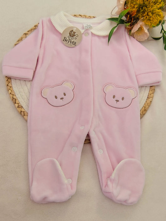 Babygrow veludo ursinho