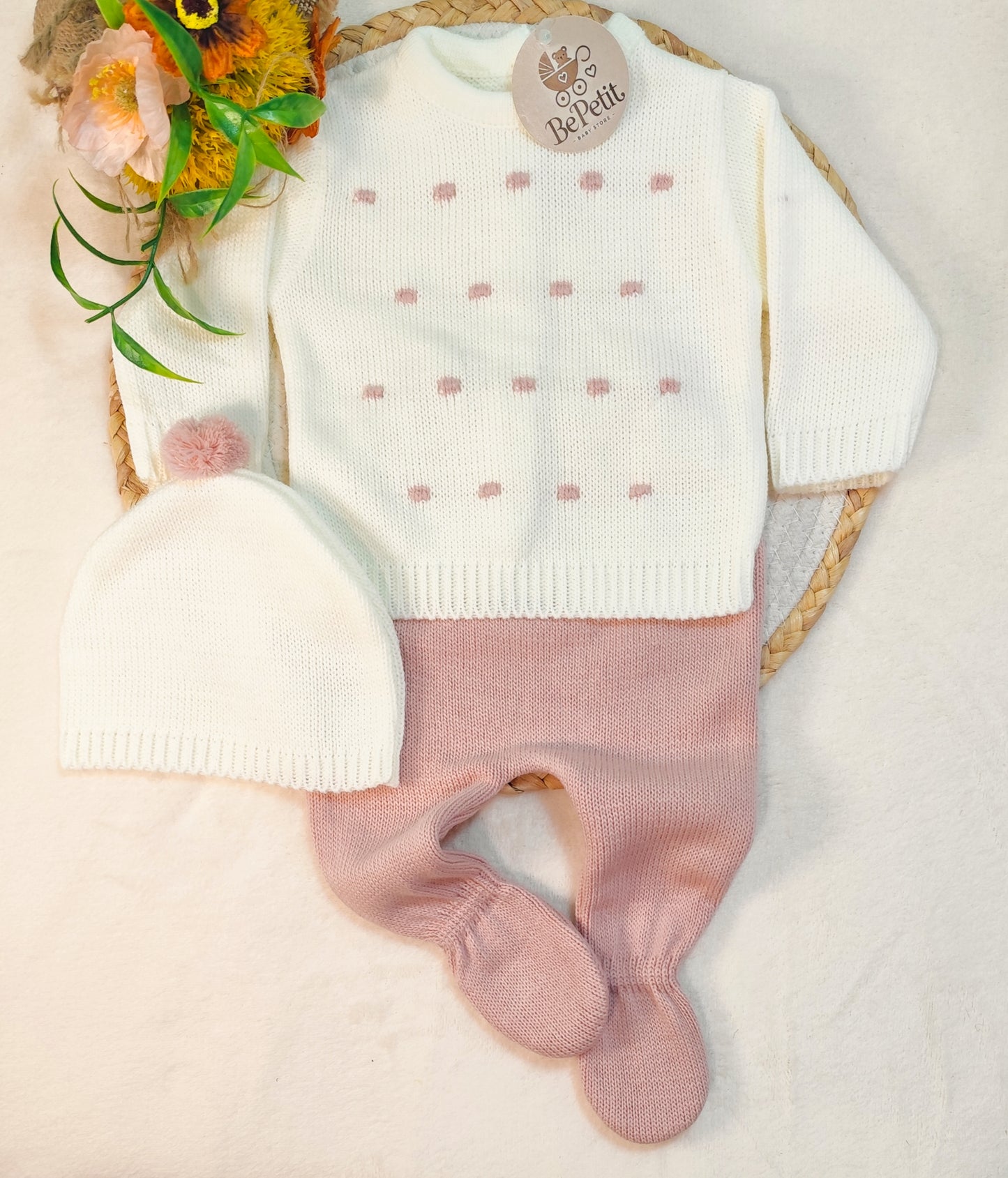Conjunto malha pompom