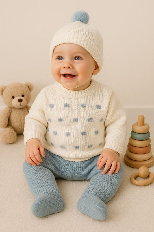 Conjunto malha pompom