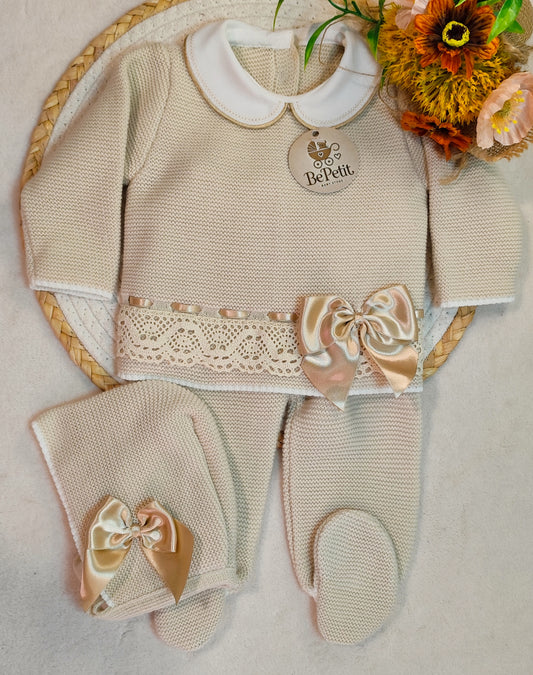Conjunto malha laços de Cetim
