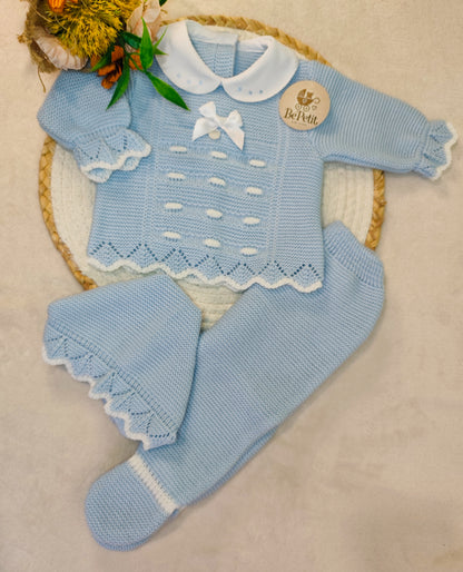 Conjunto malha azul