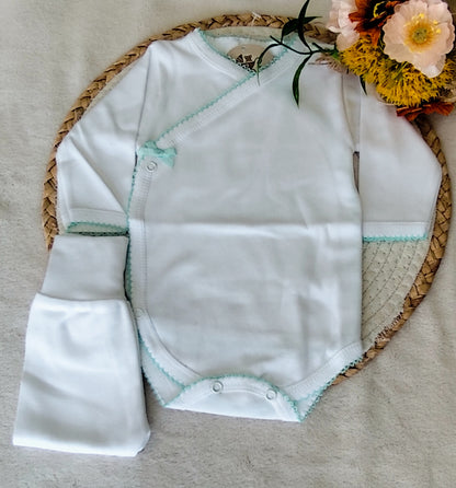 Conjunto  body e calça c/ carda