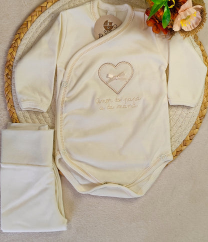 Conjunto "Amor do Papai e da Mamãe" – 5 Peças