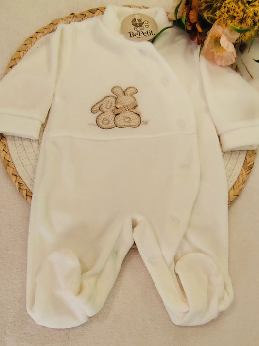 Babygrow coelhos veludo