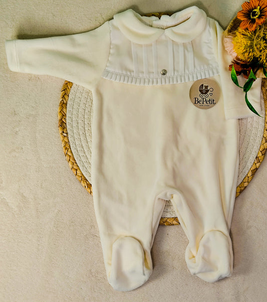 Babygrow veludo com algodão