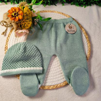 Conjunto malha algodão verde