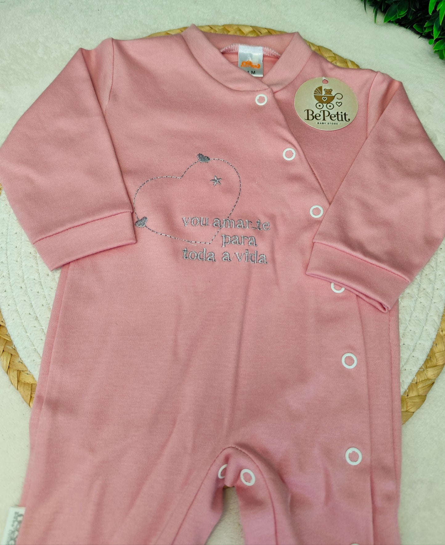 Babygrow algodão Amo-te